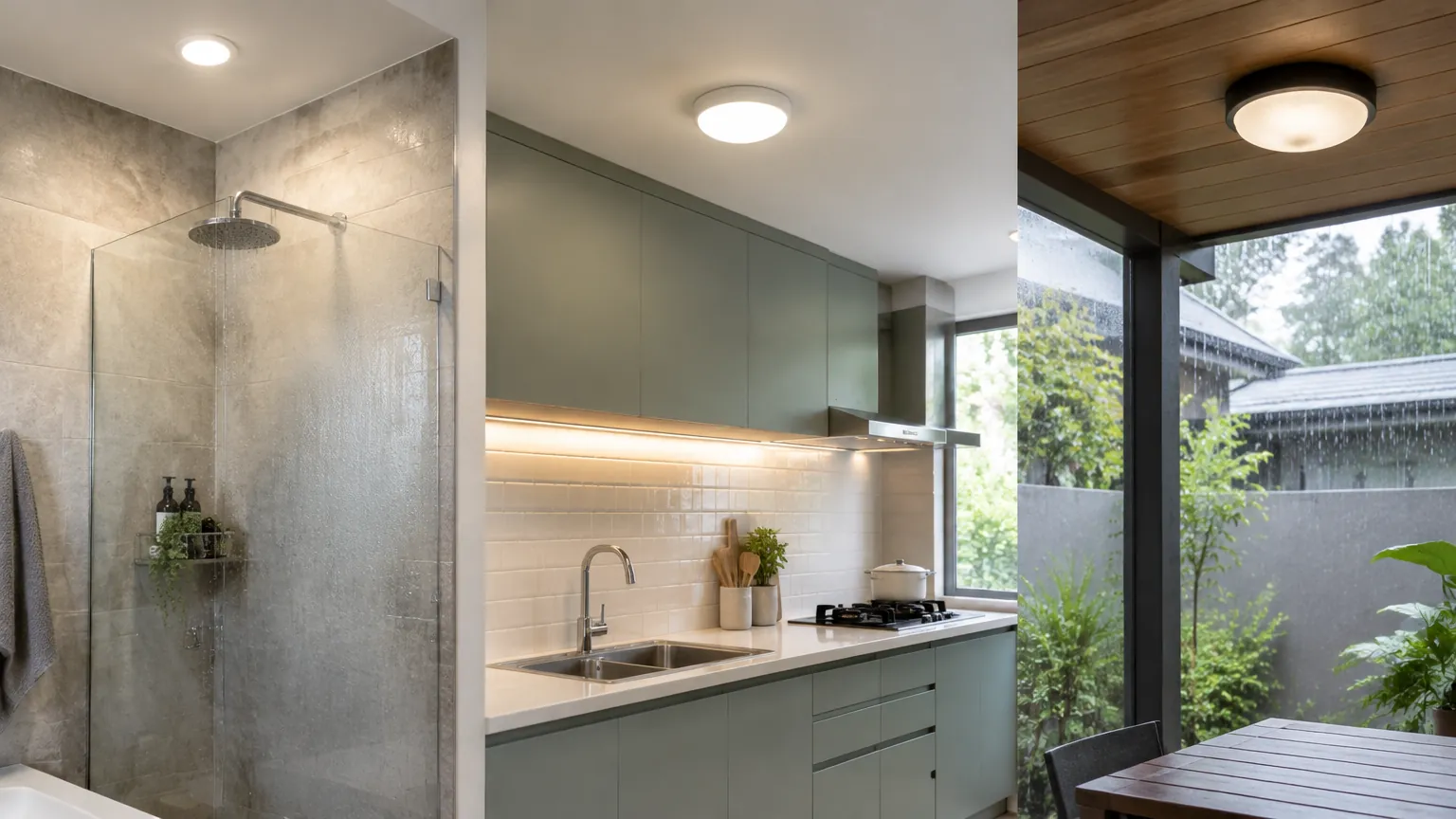 Contoh lampu untuk ruang mandi dan dapur