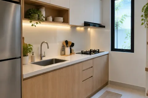 Dapur kecil.