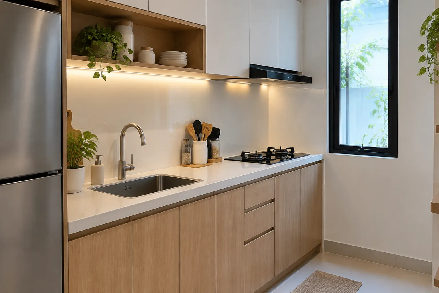 Dapur kecil.