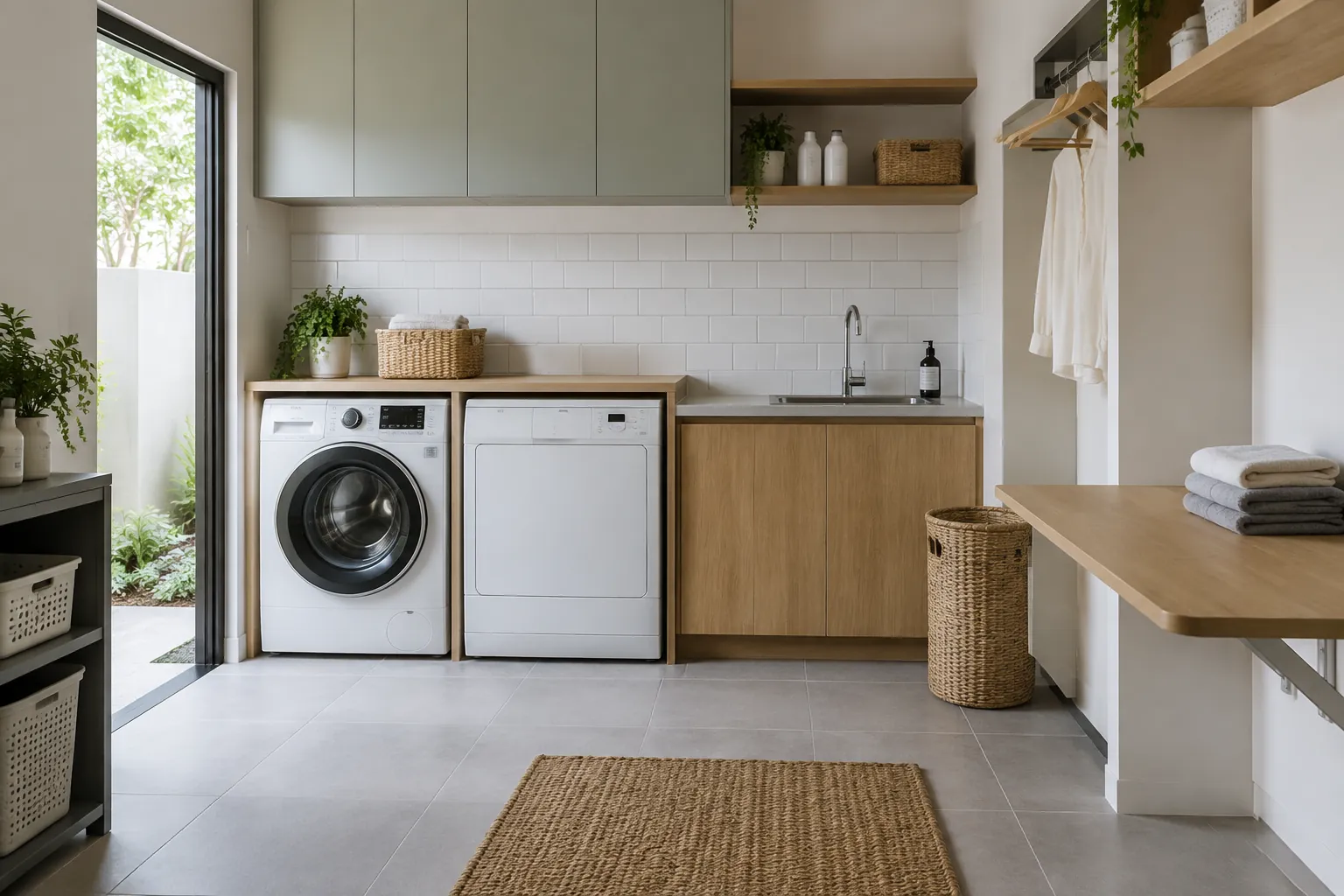 Ruang laundry selesai.