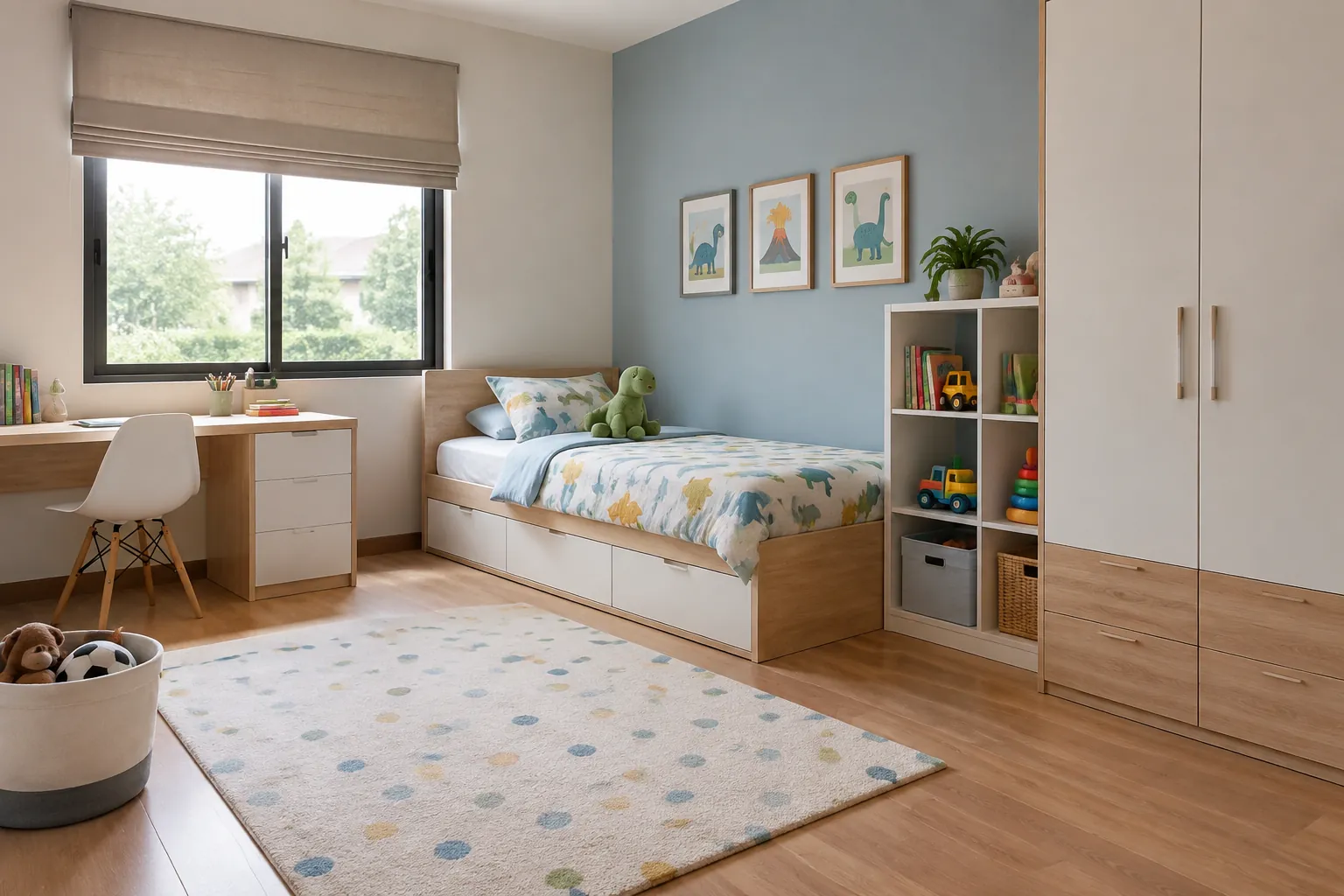 Kamar yang sudah selesai.