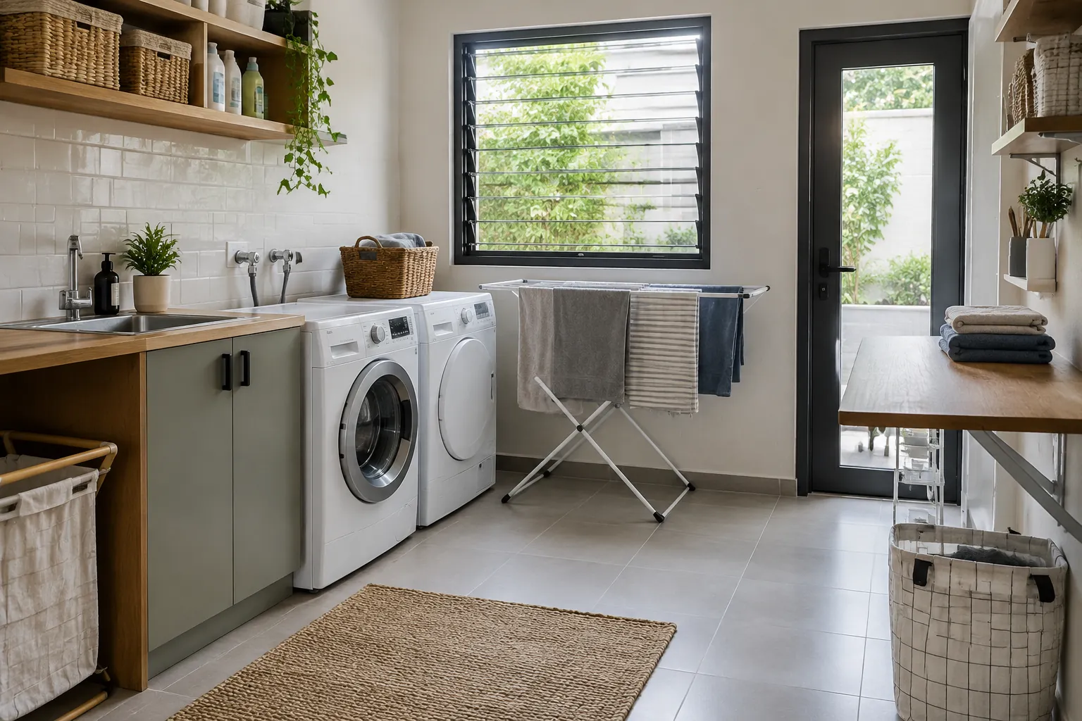 Ruang laundry selesai.