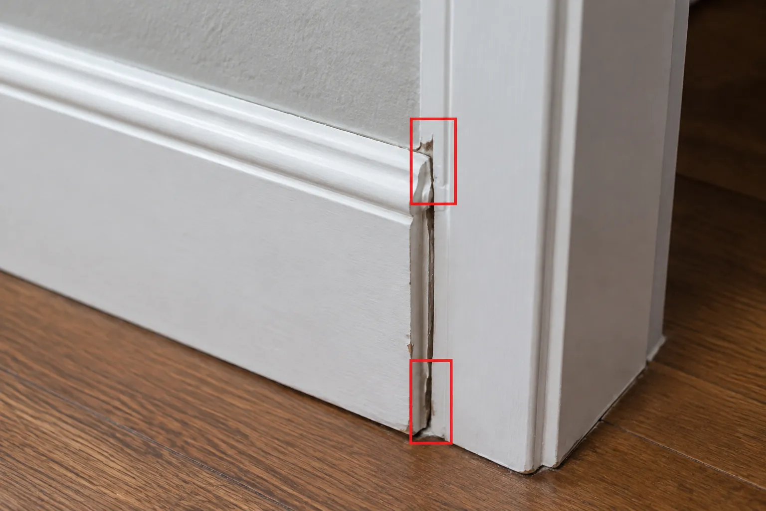 Beberapa titik kerusakan pada trim pintu