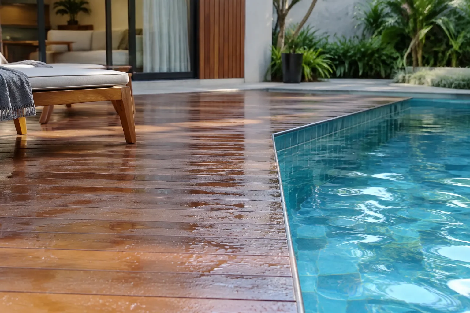 Deck basah.