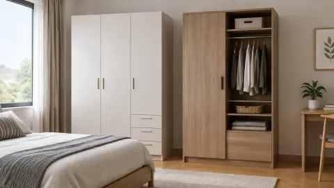 Beberapa jenis lemari pakaian pada kamar tidur