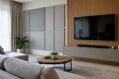Panel dinding.