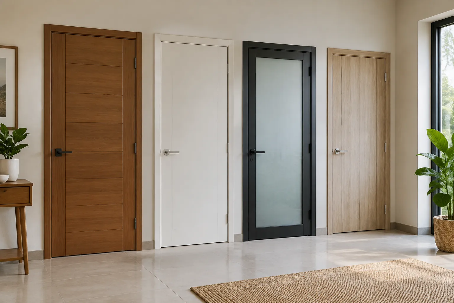 Deretan pintu jadi.