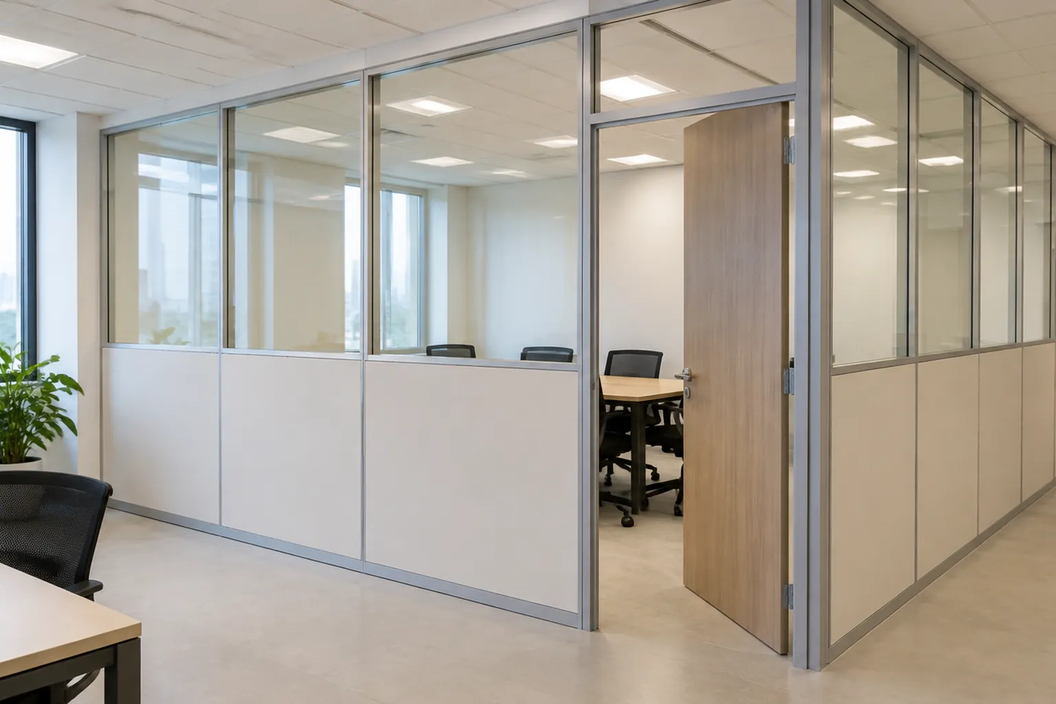 Partisi kantor.