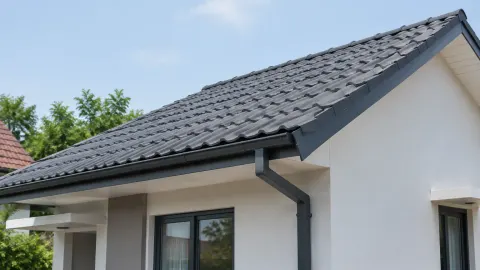 Atap rumah miring di iklim tropis