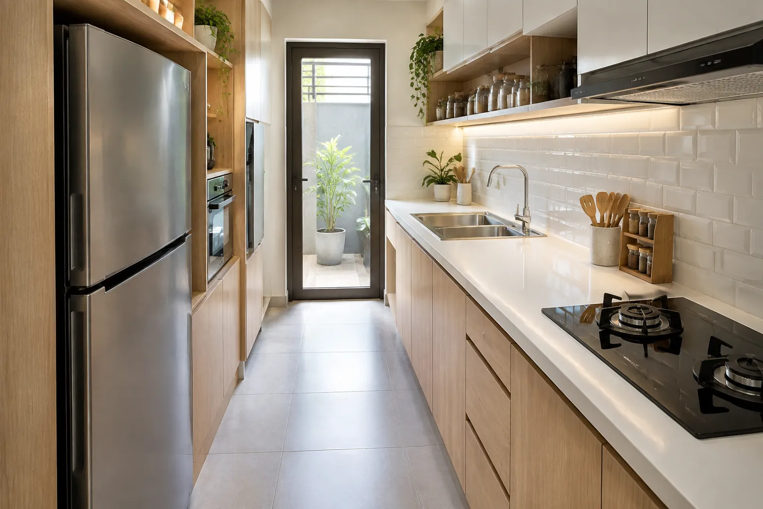 Dapur sempit.