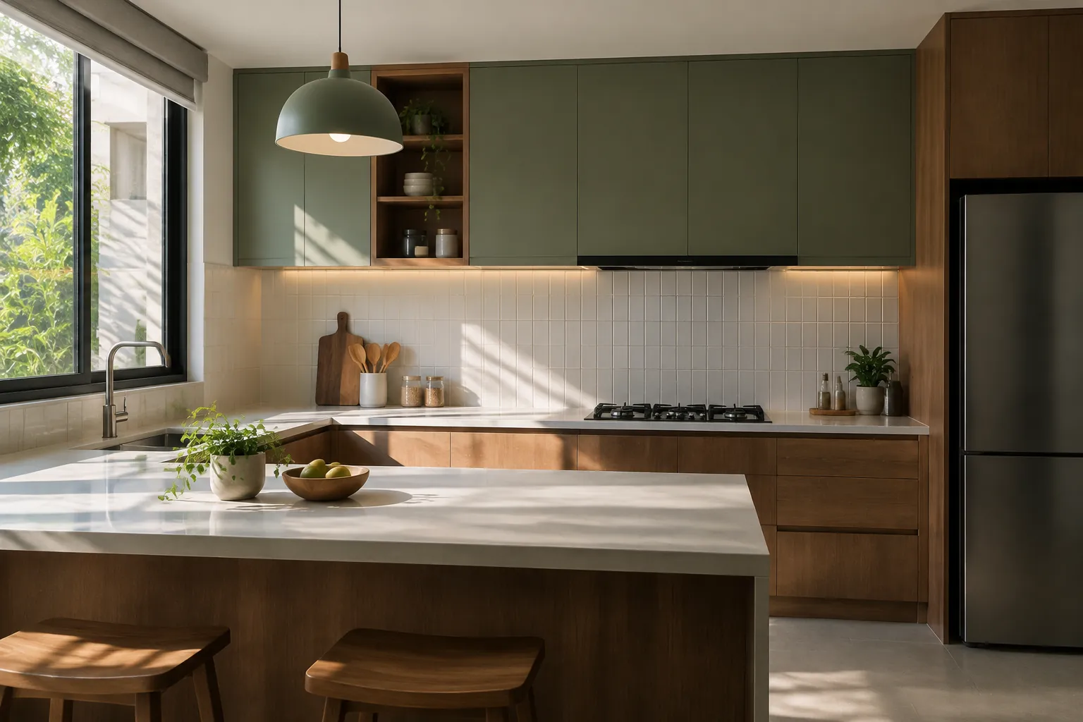 Dapur rapi.