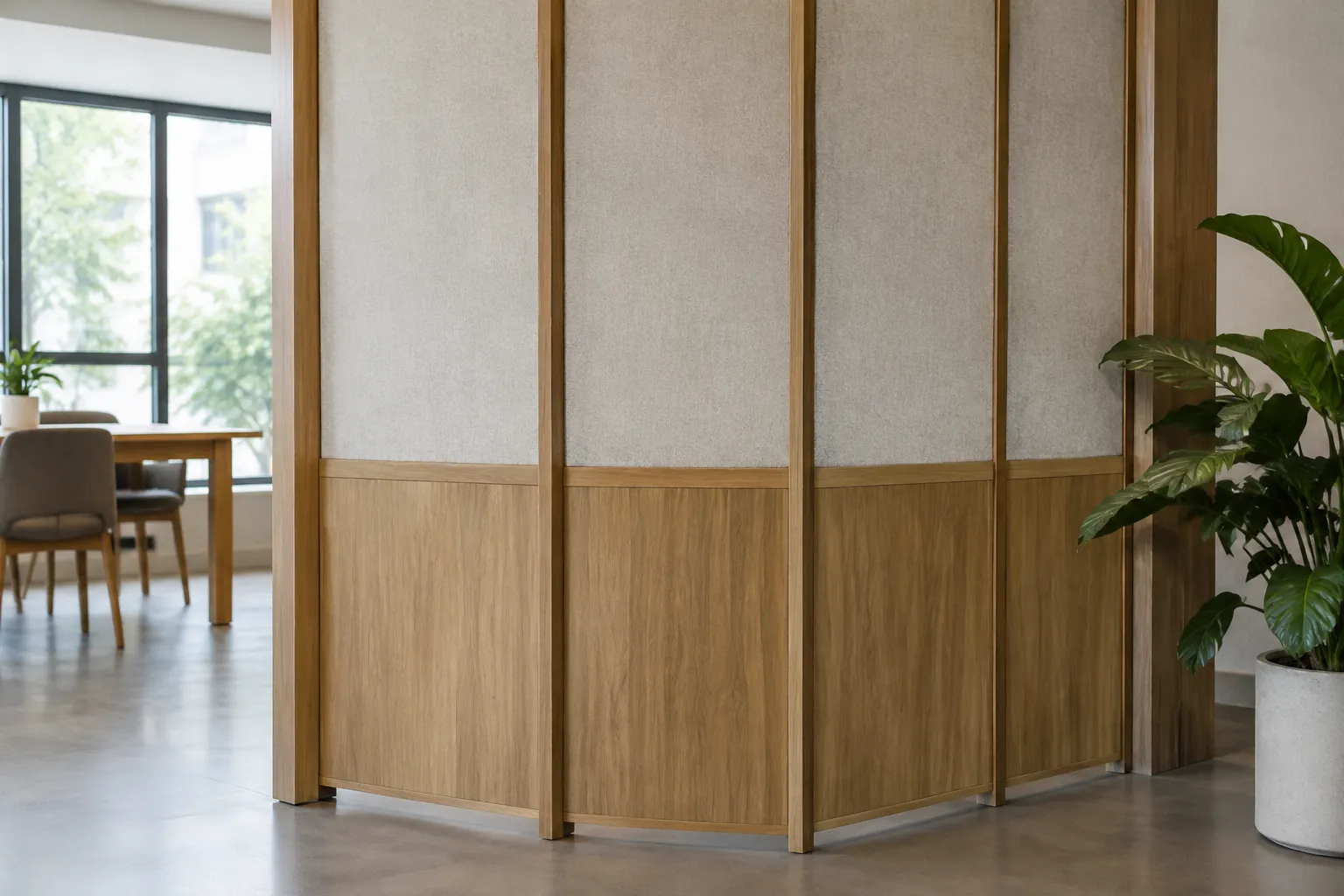 Panel kayu.