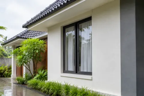 Fasad rumah selesai.