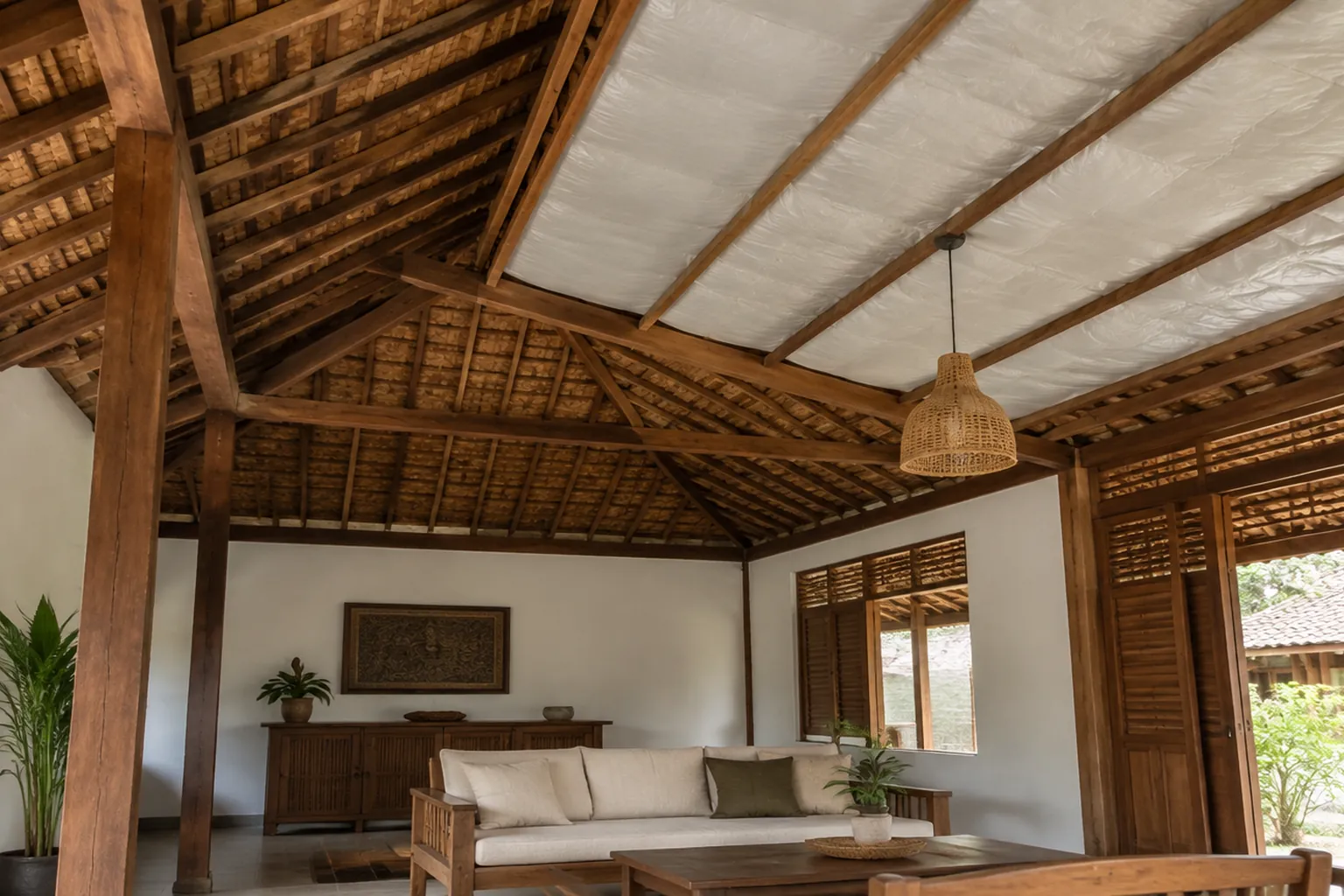 Plafon rumah tradisional.