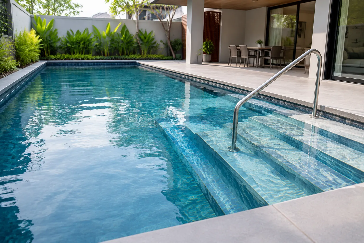 Tangga kolam.
