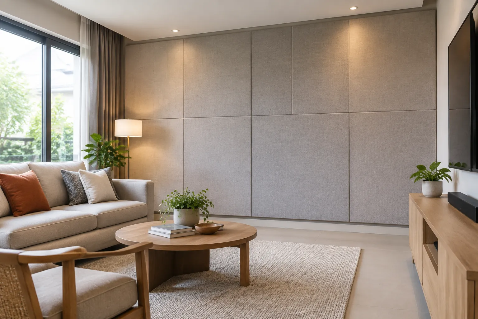 Uji penerimaan akustik saat ruang digunakan.