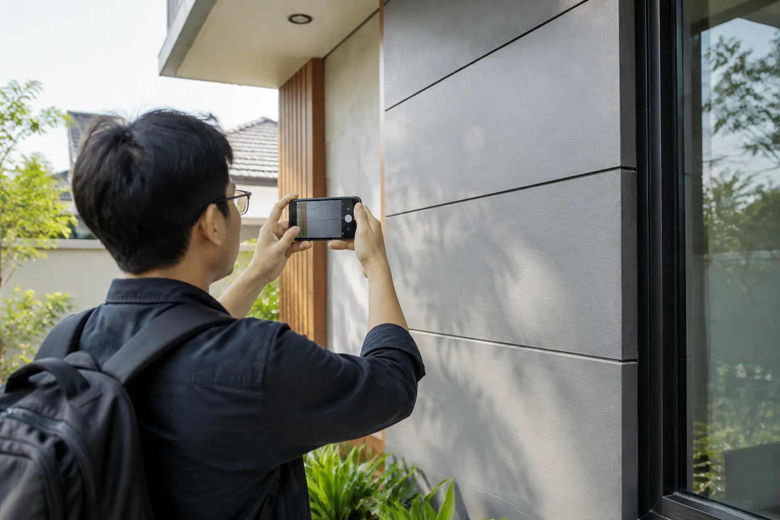 Pengukuran cladding jadi.