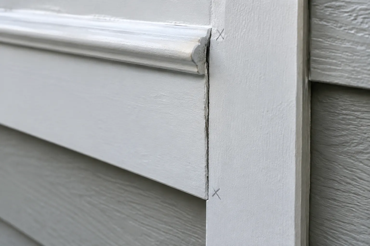 Retak halus pada sambungan trim dinding
