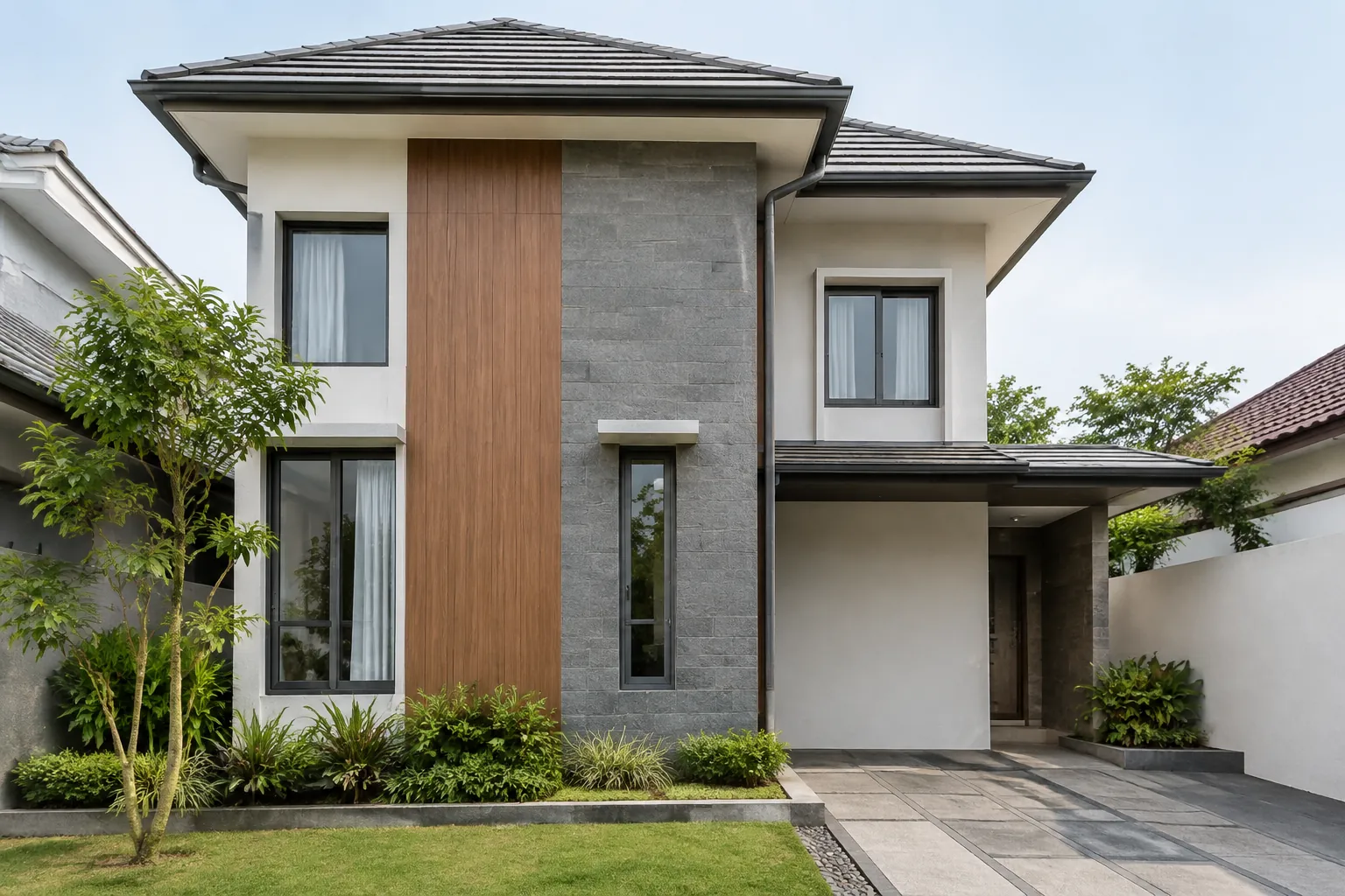 Tampak rumah jadi.