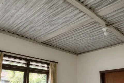 Jenis material plafon bergelombang.