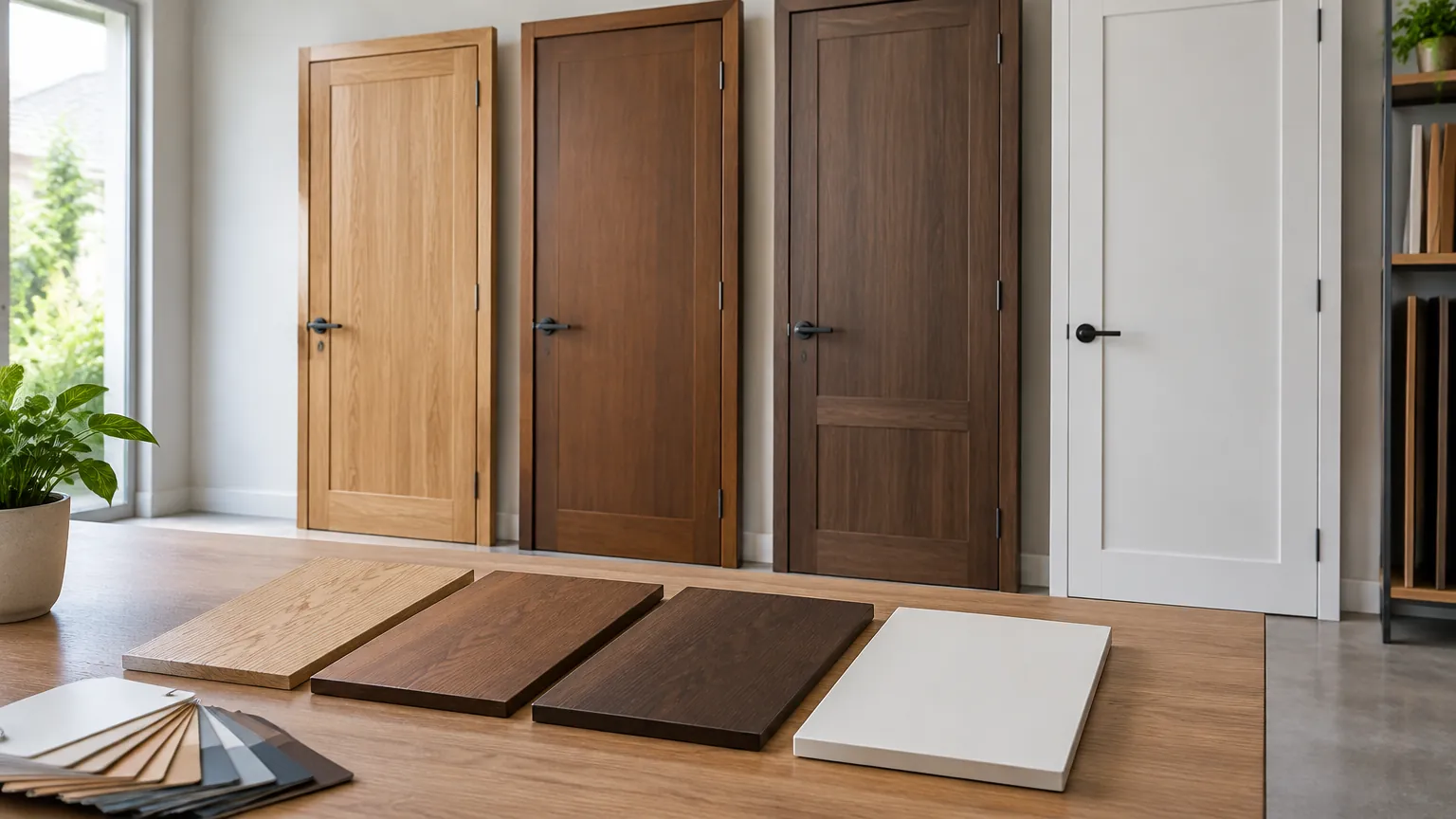 Contoh pintu dengan beberapa warna dan finishing