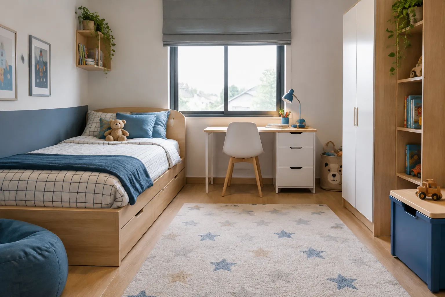 Kamar yang sudah selesai.