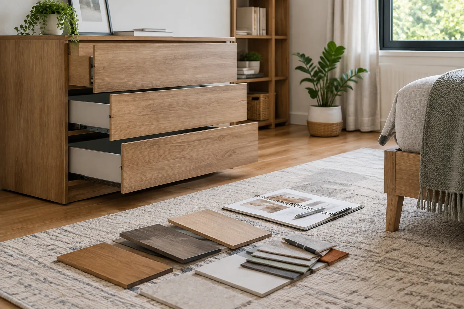 Furnitur dan sampel material.