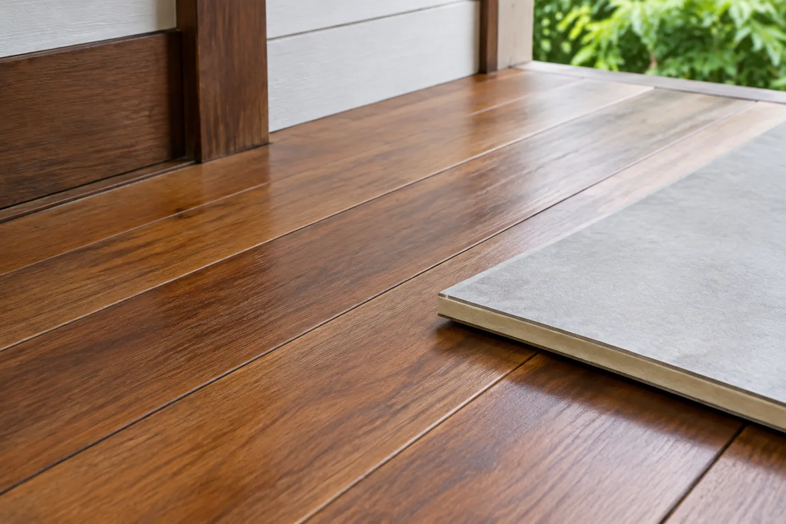 Papan lantai kayu dan tepi sambungannya