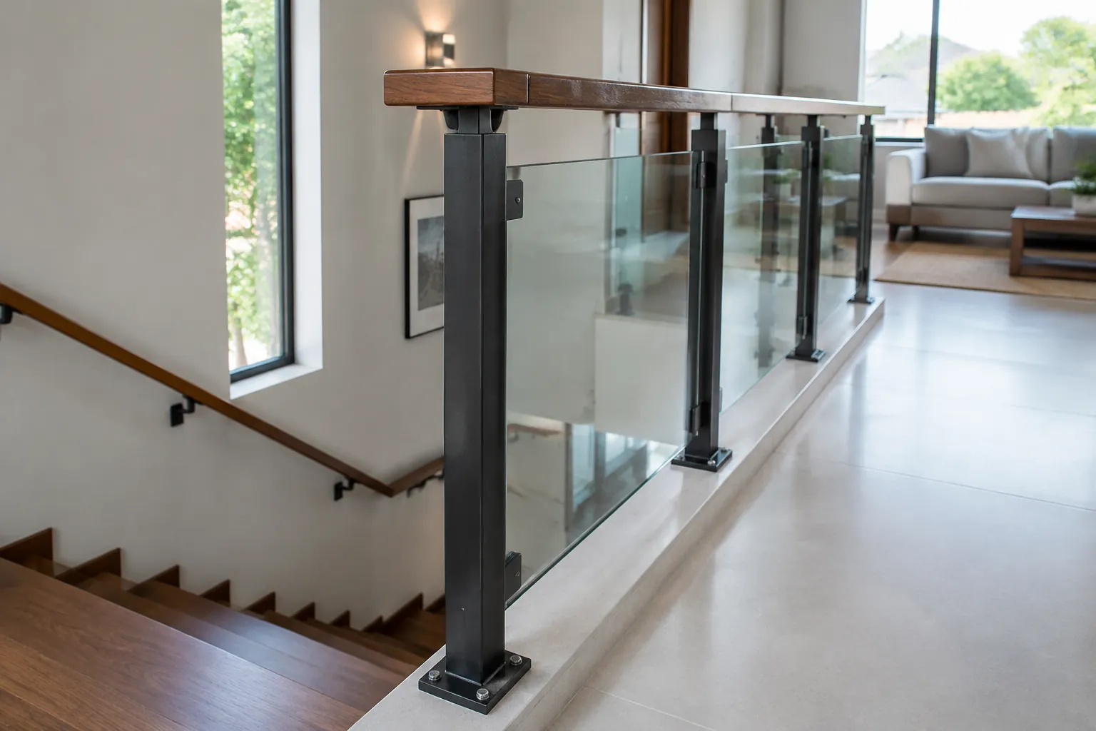 Railing terpasang.
