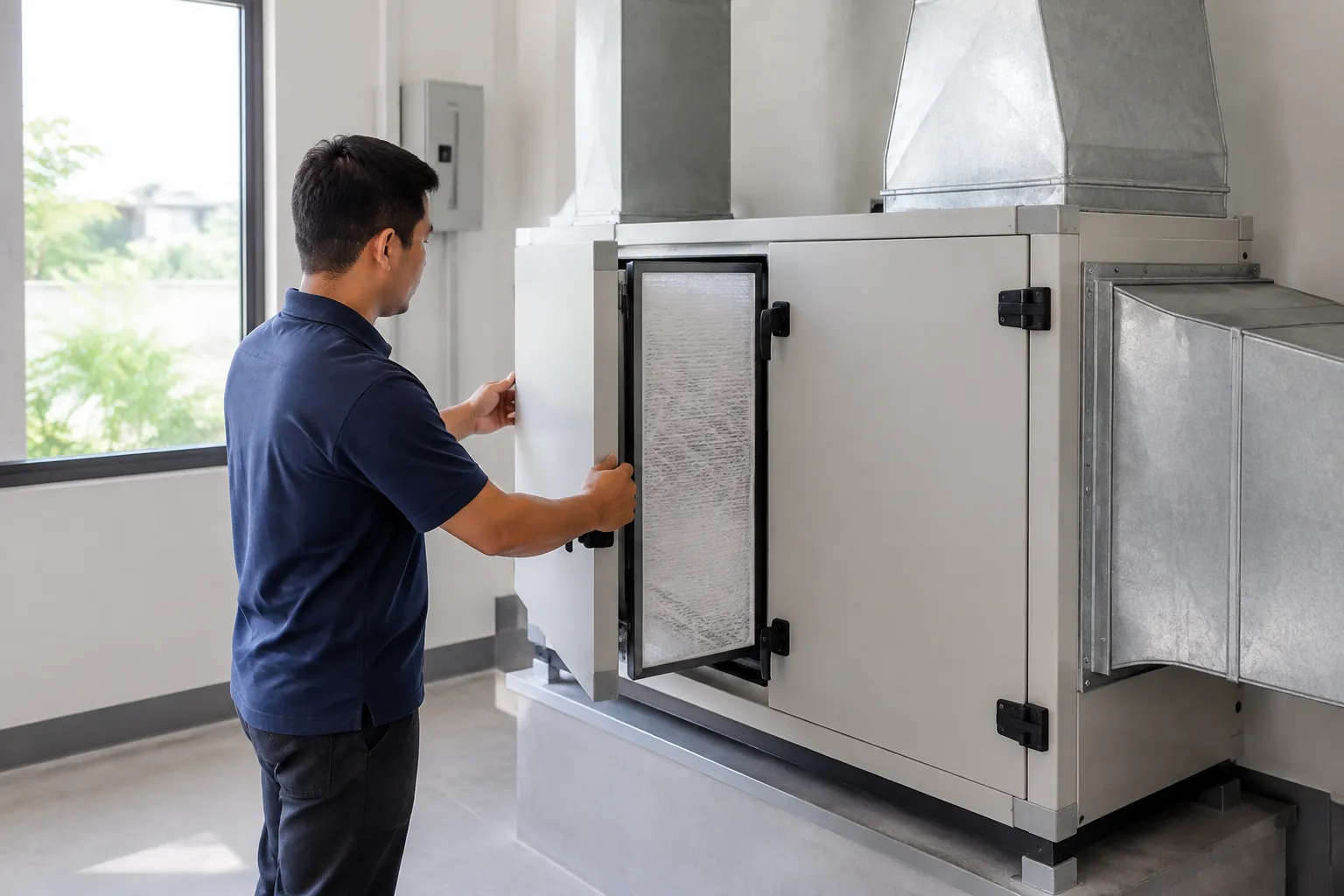Peralatan ventilasi terbuka.