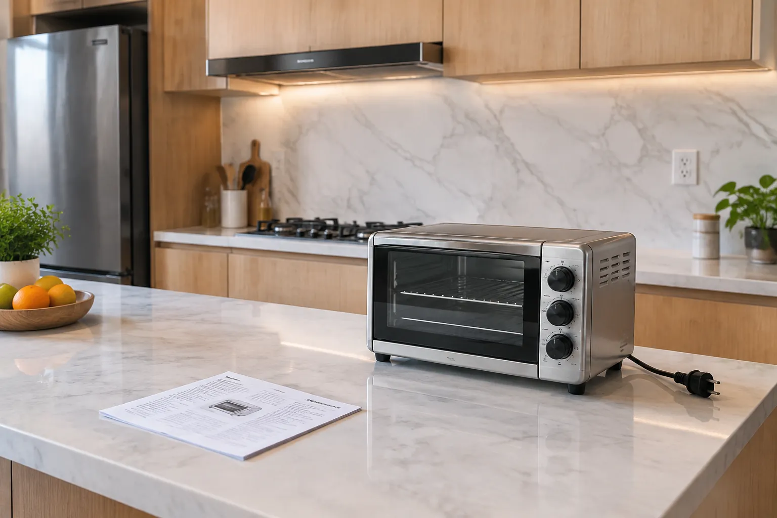 Oven kecil.