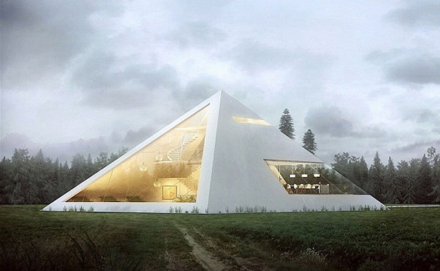 rumah unik pyramid house