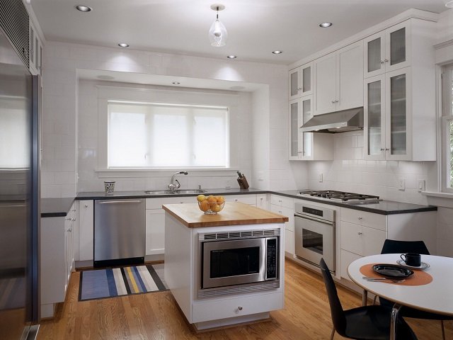 desain dapur kecil dengan kitchen island