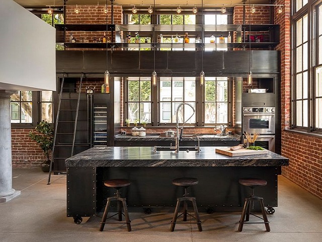 Desain rumah gaya industrial