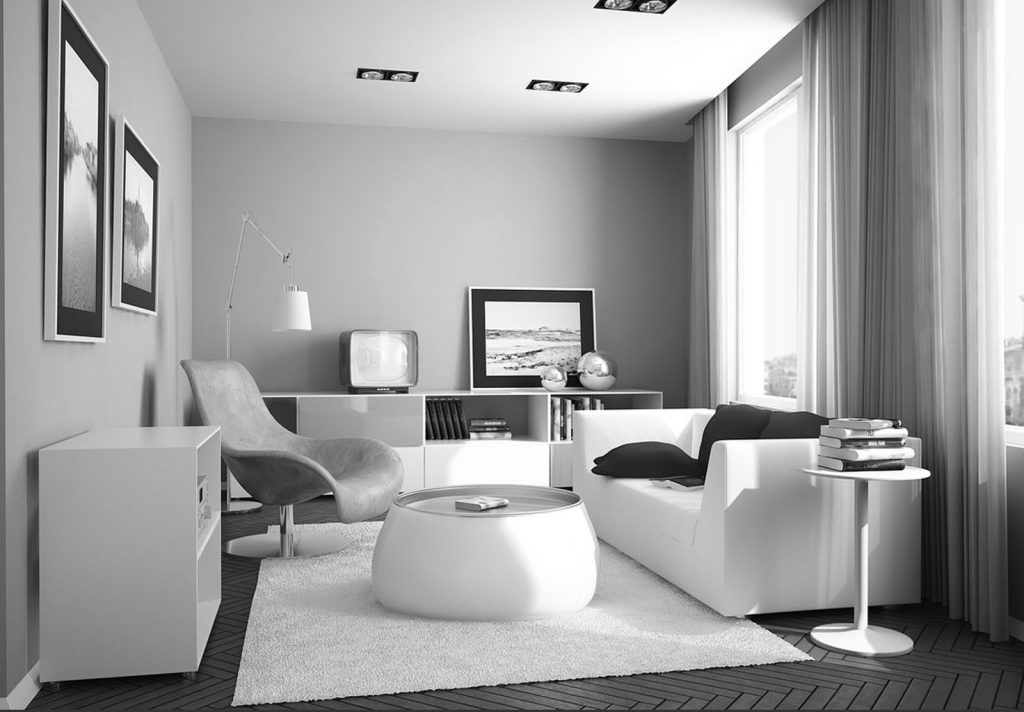 desain rumah monokrom