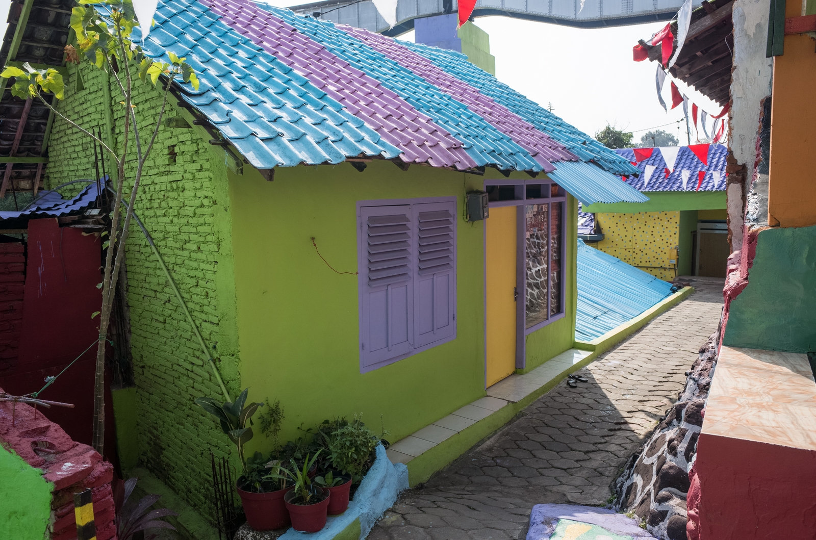 desain rumah warna warni