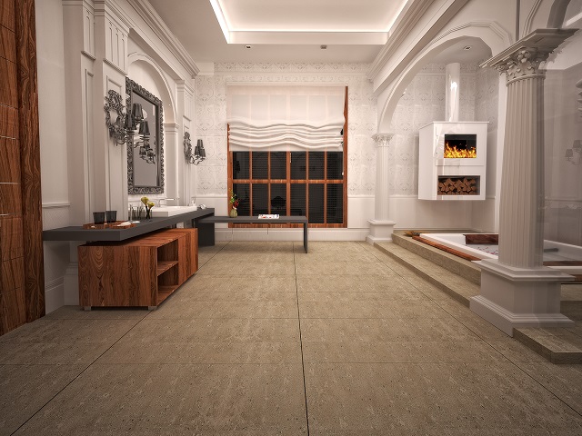 Desain kamar mandi neoklasik super mewah