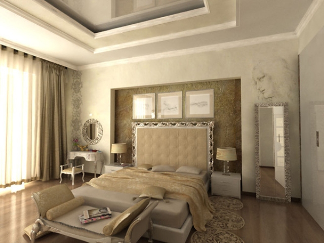 Desain kamar tidur mewah