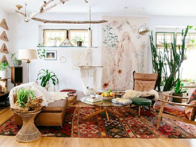 bohemian style interior