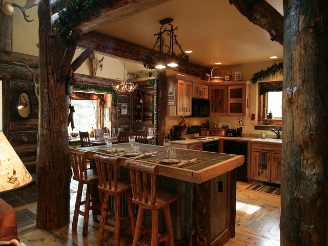 desain dapur rustic