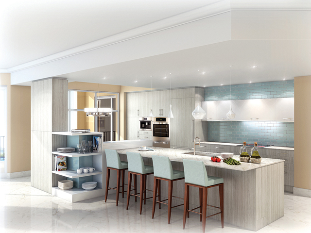 interior dapur minimalis dengan keseimbangan simetris