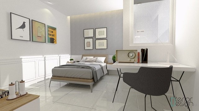 pilihan warna interior abu-abu