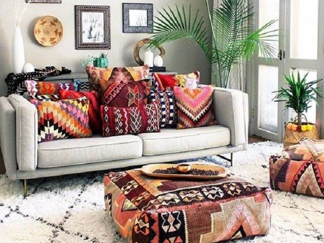 gaya desain bohemian