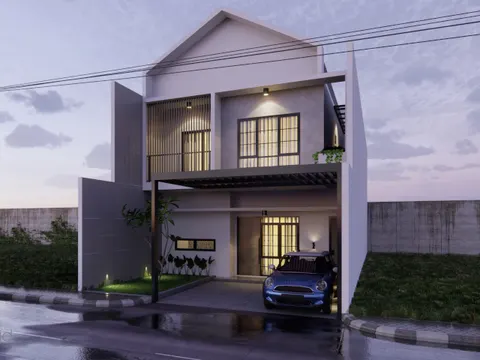 desain facade rumah minimalis modern