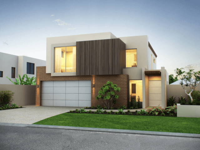 desain fasad rumah modern kontemporer