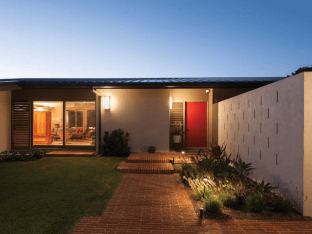 fasad rumah modern yang sederhana