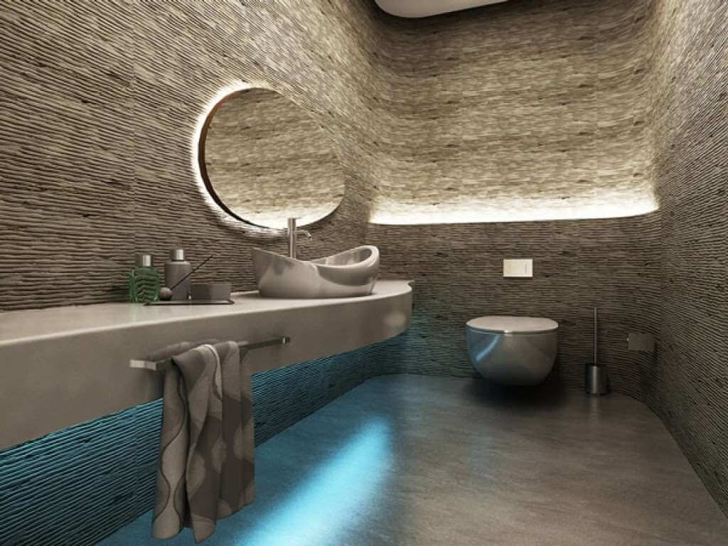desain dinding futuristik