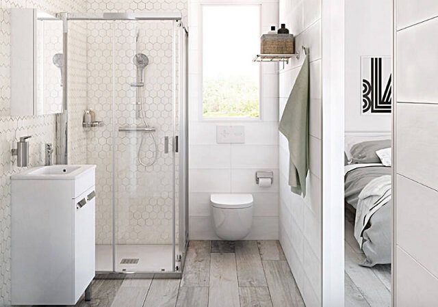 inspirasi desain kamar mandi minimalis tanpa bathtub
