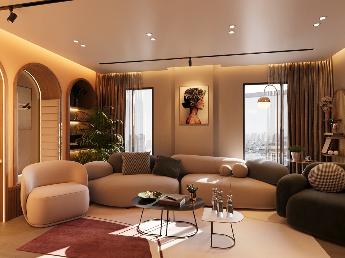 Desain Interior Minimalis; 4 Desain Ruang dengan Keseimbangan Simetris yang Sempurna