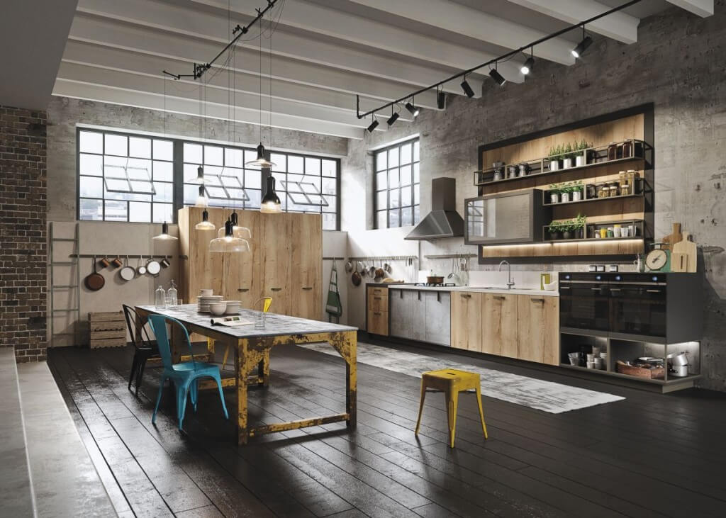 dapur industrial modern